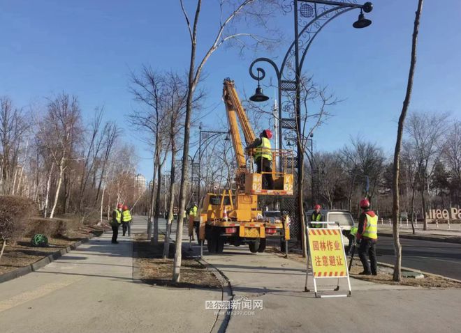 “五一”前恢复街路绿化景观及公园容貌｜哈市全面启动园林绿化春整必一体育官网下载(图2)